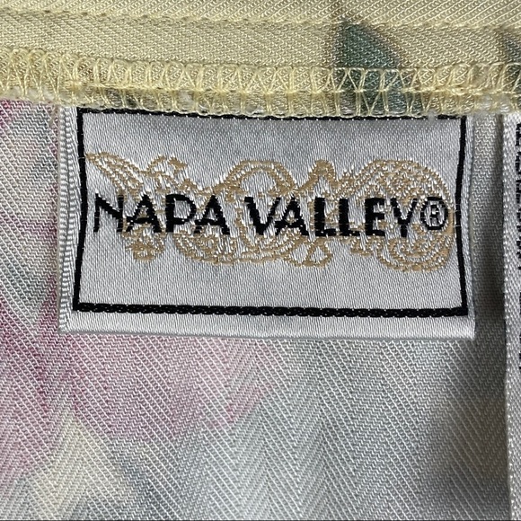 Napa Valley Vintage Floral Button Front Full Maxi Skirt - Picture 7 of 9